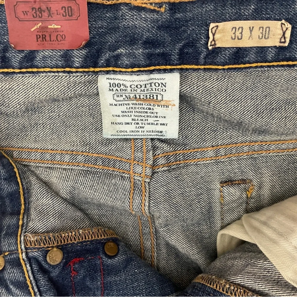 POLO Ralph Lauren Jeans Men's 33 x 30 Vintage 67 Button Fly NEW